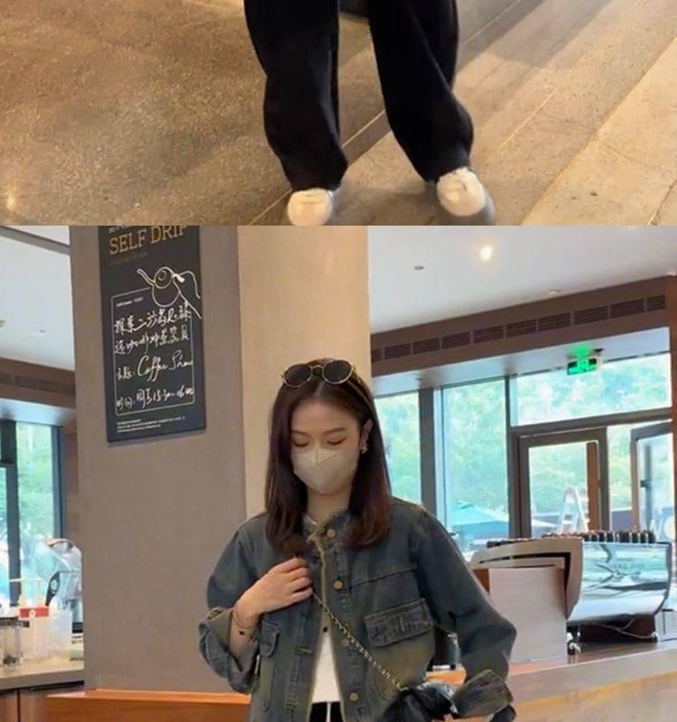 Damen Retro Jeansjacke mit Stehkragen - Gewaschen, Lockere Passform, Ausgefranstes Design für Frühling & Herbst