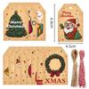Retro Cute Christmas Kraft Gift Tags - Small Hang Tags for Gift Boxes