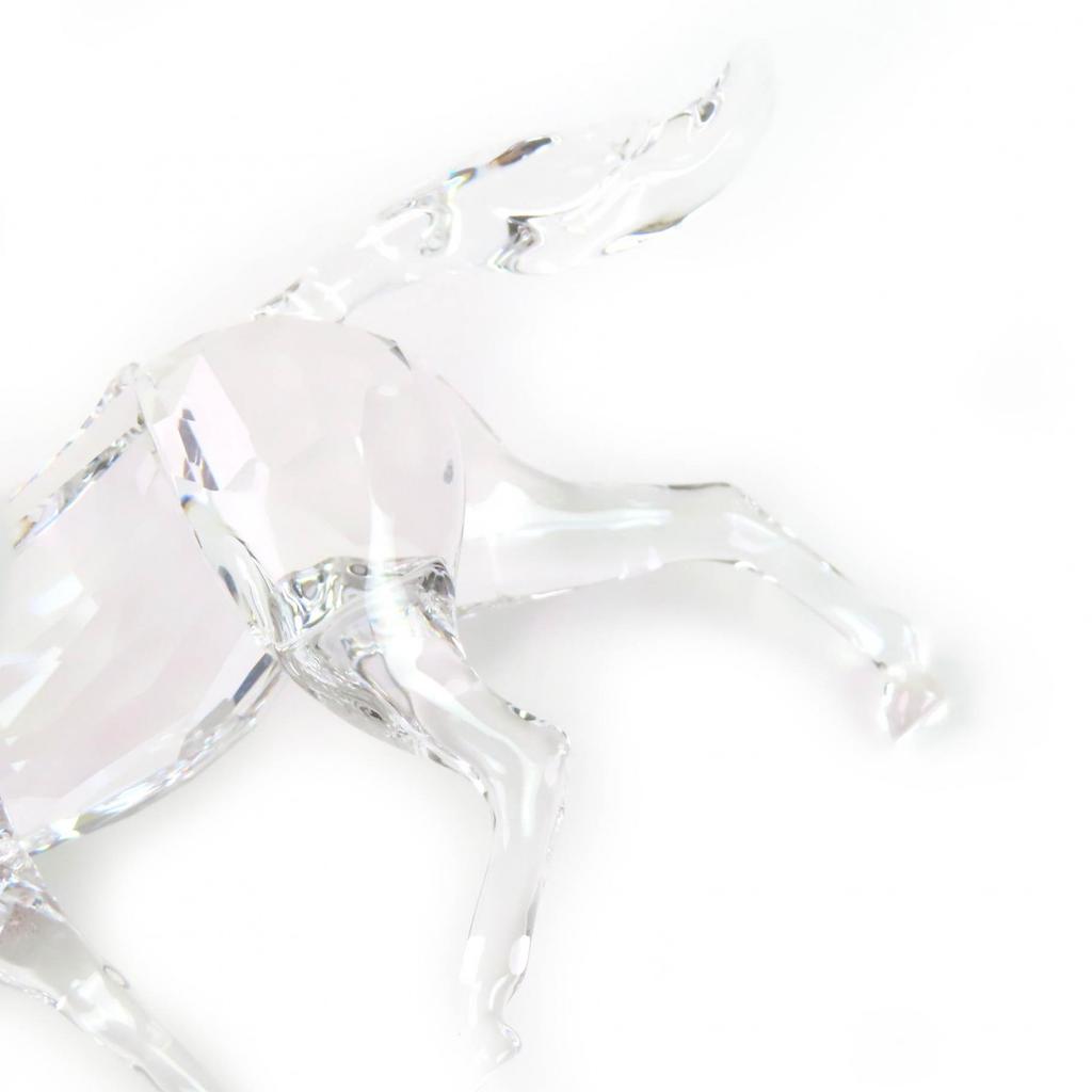 Excellent SWAROVSKI Goods Stallion Horse Zodiac Figurine Interior Clear Crystal Women Used