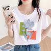 Geometric Trend Women's Short Sleeve Round Neck Fashion T-shirt