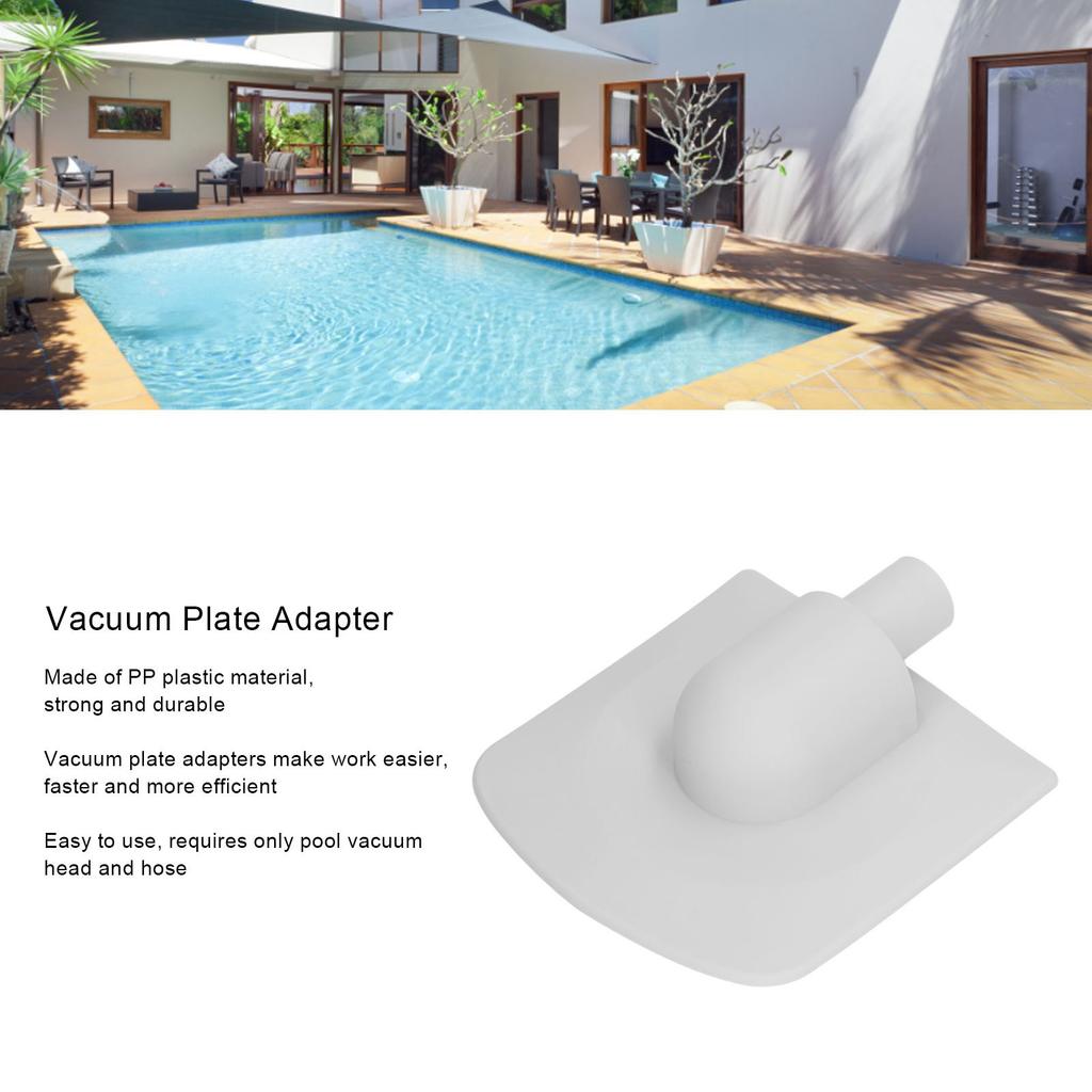 Adattatore Piastra Aspirante PP Efficiente Compatto Connettore Accessori Pulizia Piscina per Onde Estive