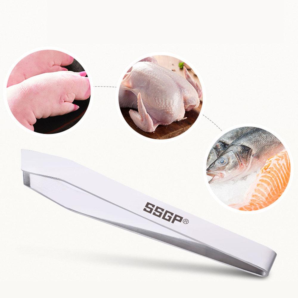 Tweezers for Fish Stainless Steel Tongs For Removing Bones From Fish Pincer Clip Puller Plucking Clamp Kitchen Tools Accessories