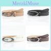 Modern Womens Leather Waist Belt With Silver Alloy Pin Buckle For Daily Wear