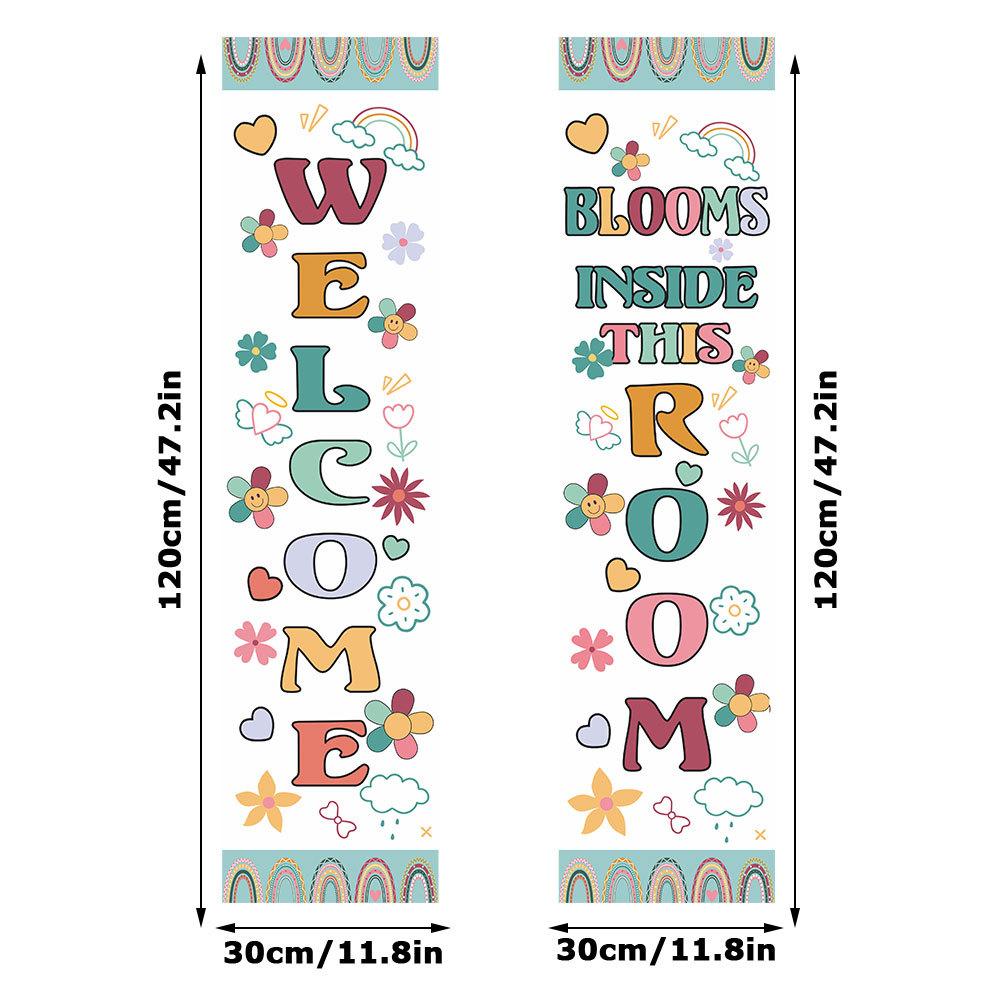 Back to School Banner Welcome Banner Classroom Party for Kindergarten Pre-school Primary High School Classroom Decorations