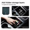 YONZEE Center Console Storage Box 4Pcs for New Tesla Model Y 3 YL Flocked Armrest Hidden Storage Drink Holder Car Interior Accessory 2025-2026