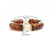 Women Elastic Resin Bead Bracelet Artistic Marbled Comfort Fit Fashion Statement Bracelet Suitable for Various Event