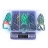 HENGJIA Pack of 5 Topwater Floating Frog Bait Fishing Lures Kit Plastic Artificial Bait with Box
