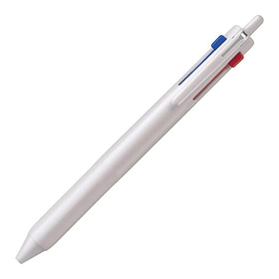 Шариковая ручка Mitsubishi Pencil 3-цветная Jet Stream 0.5 Белая Светло-розовая Легко писать SXE350705W.51