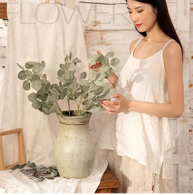 Artificial Dried Apple Leaves for Home and Wedding Decor - MW56668