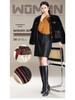 2025 Brand Korean Style A-Line Leather Skirt - Autumn/Winter Slimming, Comfortable, Hip-Hugging, Versatile, Fashionable.