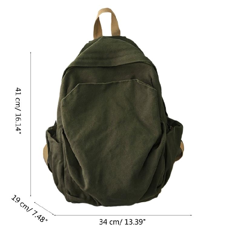 Vintage Canvas Backpack Daypack Convenient and Practical for Work and School