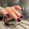 24Pz Unghie Finte Press on Ovali Corte Rosa Semplici Ombré Primaverili per Donne&Ragazze Dolci Sassy Cool Rimovibili Indossabili Nail Art