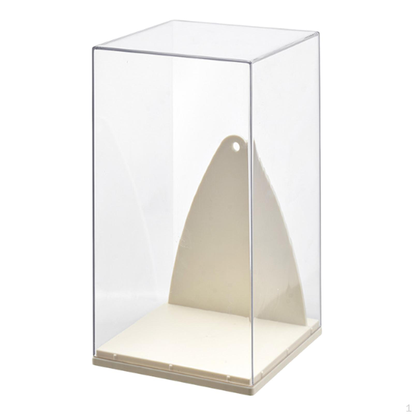 

Clear Display Case for Doll Keychains,Storage Box All Round Collectible Toys Stackable