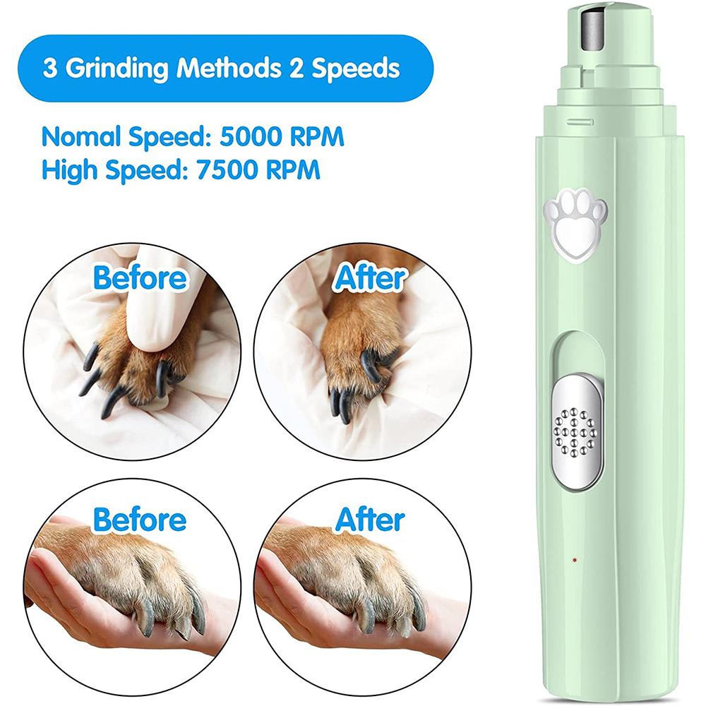 Professional 2-Speed Dog Nail Grinder for Small Medium Large Dogs & Cats