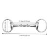 Stainless Steel Horse Snaffle Bit Oval Link Loose Ring Snaffle Horse Gag Ring  For Horses