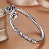 Vintage Bohemian Style Sterling Silver Bracelet 925 Sterling Silver Exquisite Swirl Design Suitable for Daily Wear or as a Gift Durable Jewelry