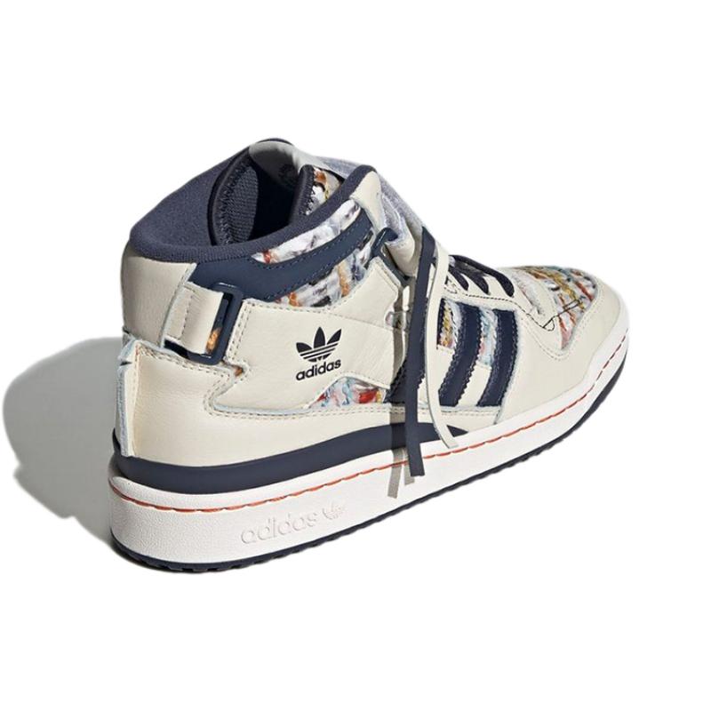 Adidas Originals Forum Mid Λευκά Ναυτικό Μπλε Αθλητικά Παπούτσια GX3958