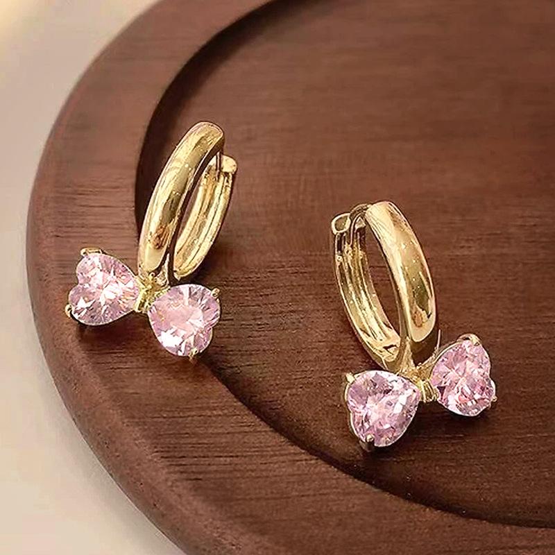 Fashion Copper Alloy Zircon Jewellery Drop Earrings For Women Wedding Party Gifts