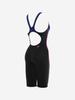 Toneidoseupocheu Wave Navy Black Women'S Half-Body Swimsuit