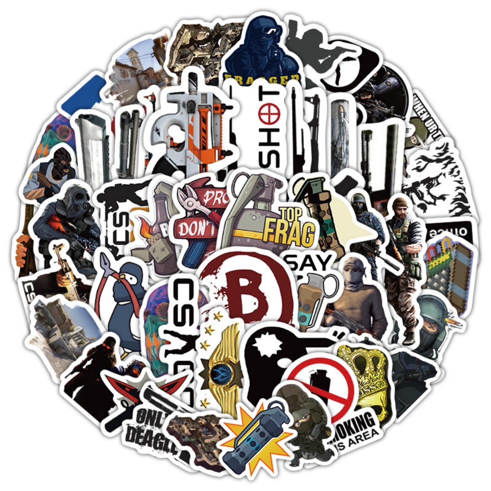 

60 шт. Наклейки на чемоданы Водонепроницаемые наклейки Скутер Компьютер Планшет Мультфильм Украшения One Size