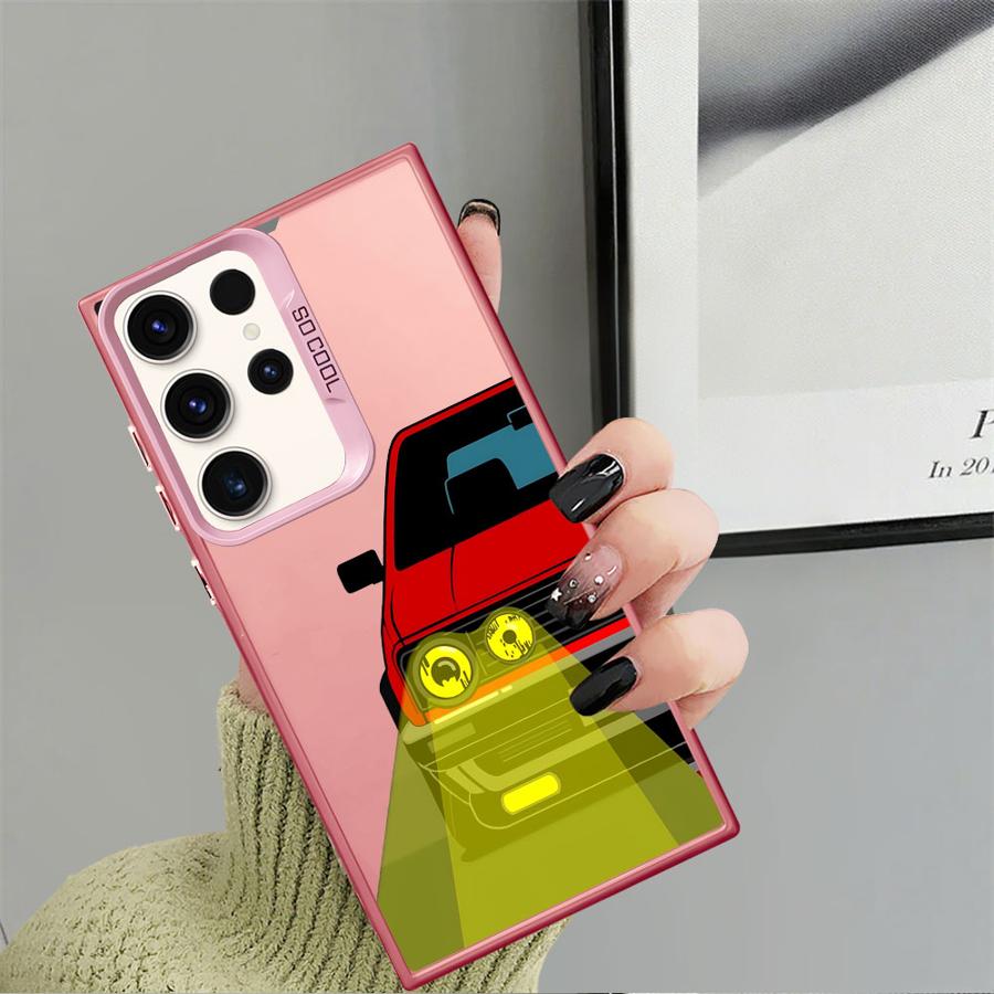 JDM Sprot Car Phone Case for Samsung Galaxy S23 S20 FE S25Plus S24Ultra S21 S25 S24 FE Note 20 Ultra S22 Ultra Soft Shell