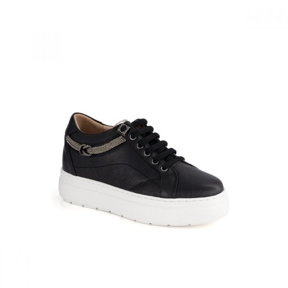 Daks Women 7cm Height Increasing Comfort Sneakers Dls601ga10 225/black (GA10)