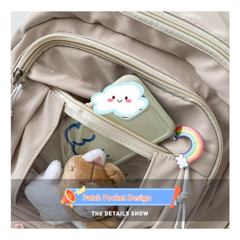 Cartoon Bear Backpack Cute Student Backpack Computer Bag