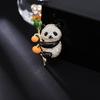 Fashion Panda Holding Balloon Brooches for Women Enamel Animal Plant Lapel PinsSuit Casual Party Accessories Gift