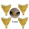 4ks Nábytkové nožičky Basic Heavy Duty Triangle top Talířové nožičky pro pohovky rozkládací pohovky Komoda s gumovými chrániči podlahy