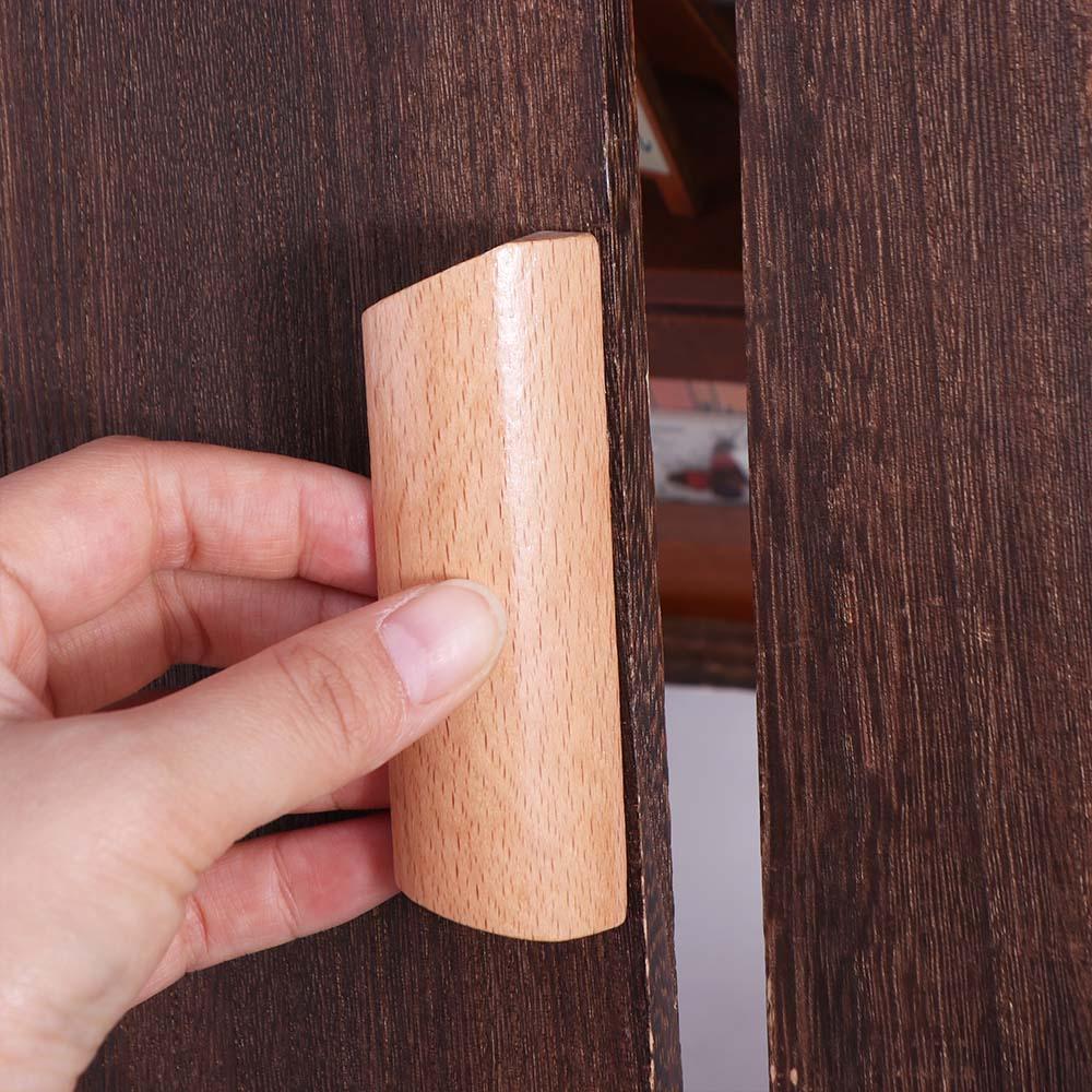 Wood Simple Nordic Style Environmental Friendly Dresser Drawer Door Pull Furniture Handle Wardrobe Knob Furniture Hardware