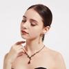 Vintage court style necklace - korean & japanese inspired elegant baroque heart pendant pearl necklace