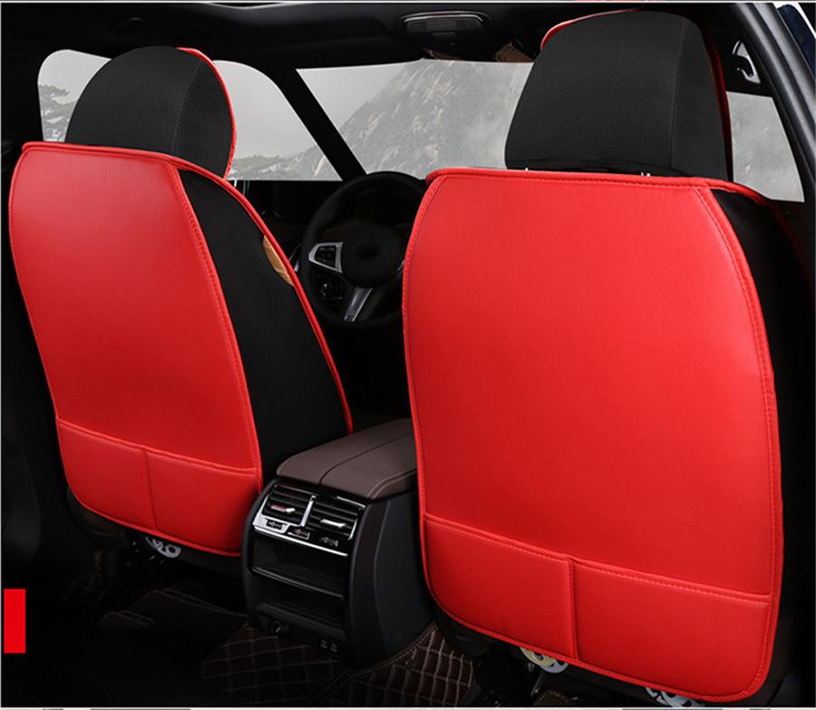 5-Sitzer Luxus Abriebfeste Leder Sitzbezug Auto SUV Voll Vorne+Hinten Universelles Sitzkissen Kopfstütze Lendenkissen