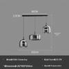 Modern Italian Glass Pendant Light - Nordic Style for Bar, Study, Bedroom