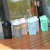Protein Smoothie Shaker Cup: Meal Replacement Mixer with Scale for Fitness, Coffee, or Milk