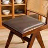 Cuscino per Seduta in Pelle 40×40cm Spessore 3cm Cuscino ad Alta Resilienza Cuscino in Schiuma Viscoelastica Pelle PU Cuscino per Sedia da Pranzo