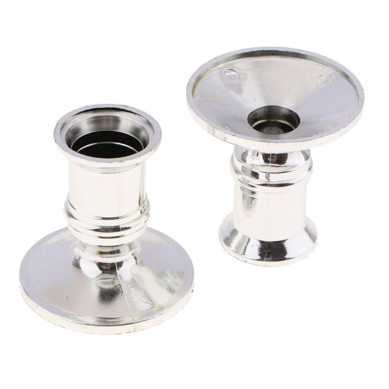 One Pair Taper Candle Holder Base For-Standard-Candlestick Home-Room Decor-Gear