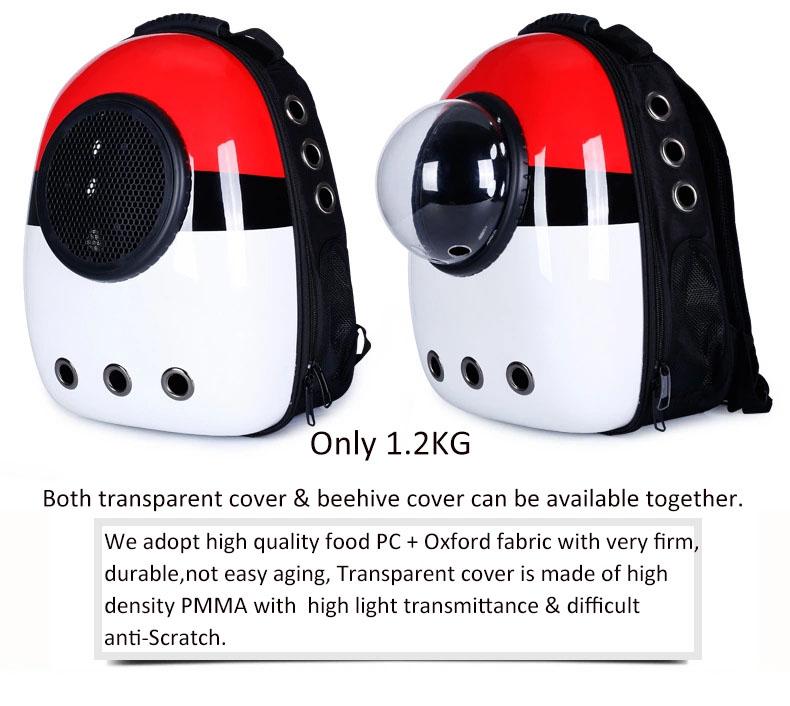 Space Capsule for Pet Astronaut Bubble Transport Dog Travel Windproof Breathable Carrying Pet Backpack Cat Carrier
