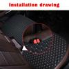 Black Car Rear Seat Cover Protective Pad Chair Cushion Mat Accessories Universal
