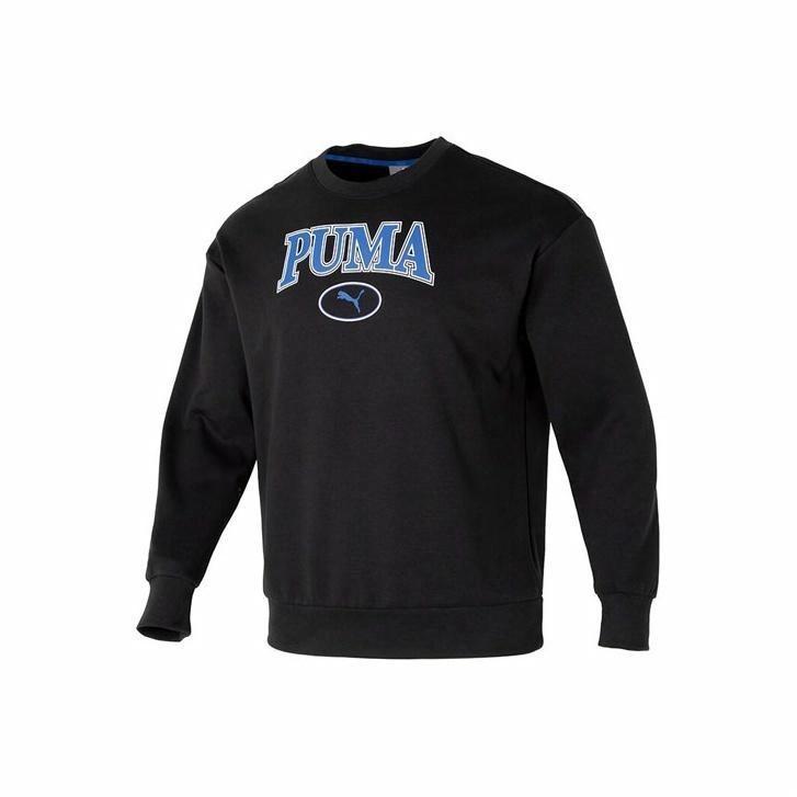PUMA Puma Letter Logo Printed Sports Fitness Training Sweatshirt Unisex Black M
