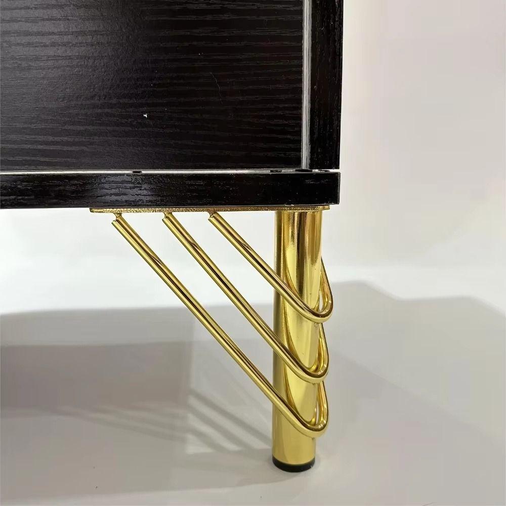 Golden Color Metal Furniture Feet 15cm Height Triangular Metal Legs  TV Cabinet