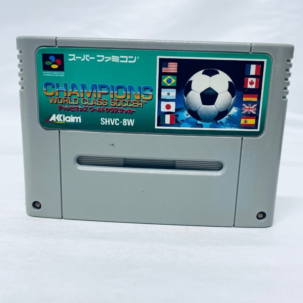 Used Champions World Class Soccer SFC SNES Super Famicom SHVC-8W Tested Working Nintendo Sports Acclaim Japan NTSC-J Super Nintendo Cartridge