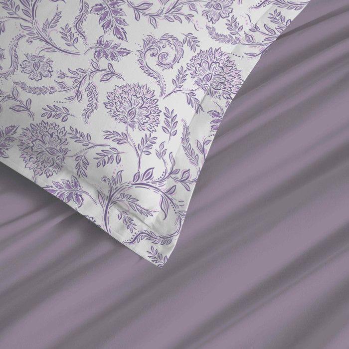 4-piece "Vanessa" Bed Linen Set for 140 X 190 Cm Bed Salma Lavender