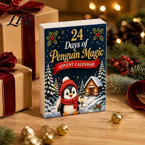Christmas Advent Calendar Guinea Pig Calendar, 24Pcs Acrylic 2D Ornament Set with Winter Holiday Party Favors Outfits, Tree Hanging Decor, Gift