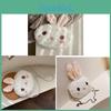 Soft Girl Bunny Plush Crossbody Bag With Nylon Interior For Daily Use