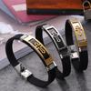 Cross Bracelet Silicone Men Bracelet Religious Amulet Accessories Party Jewelry Gift