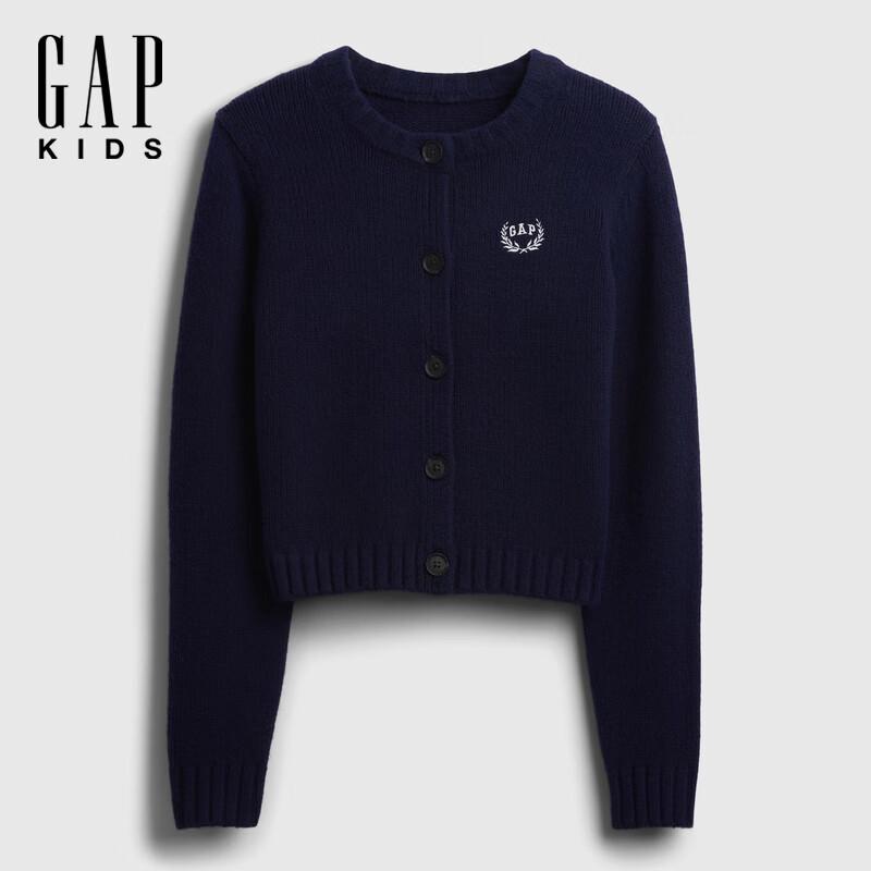 Gap Girls  Fall Embroidered Logo Soft Knit Cardigan 140/72 (10-11Y)