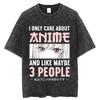 Harajuku Casual Tops Hot Anime My Dress Up Darling Kitagawa Marin Printed Tshirt Men Women High Quality Washed Cotton Tshirts