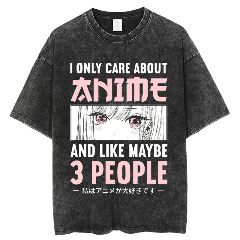 Harajuku Casual Tops Hot Anime My Dress Up Darling Kitagawa Marin Printed Tshirt Men Women High Quality Washed Cotton Tshirts