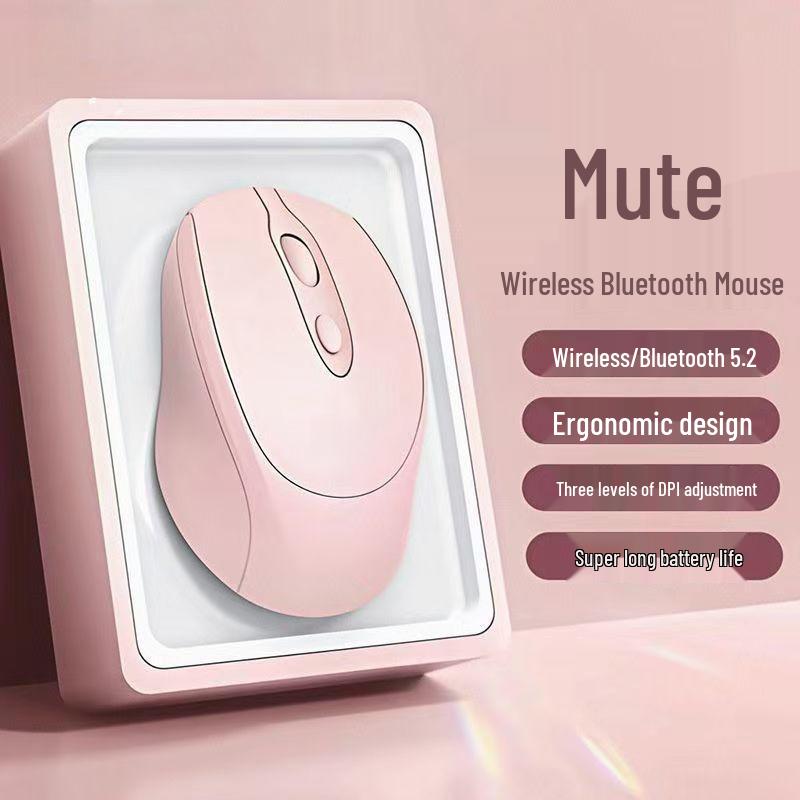 Silent Bluetooth Wireless Dual-Mode Mouse for Business & Office