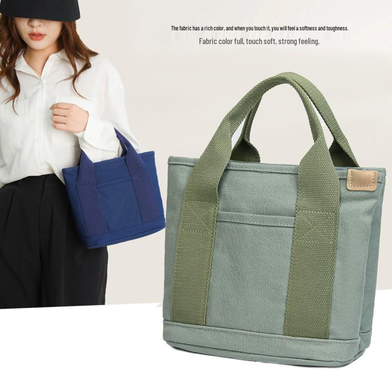 Japanese-Style Mille-Feuille Large Capacity Canvas Tote Bag